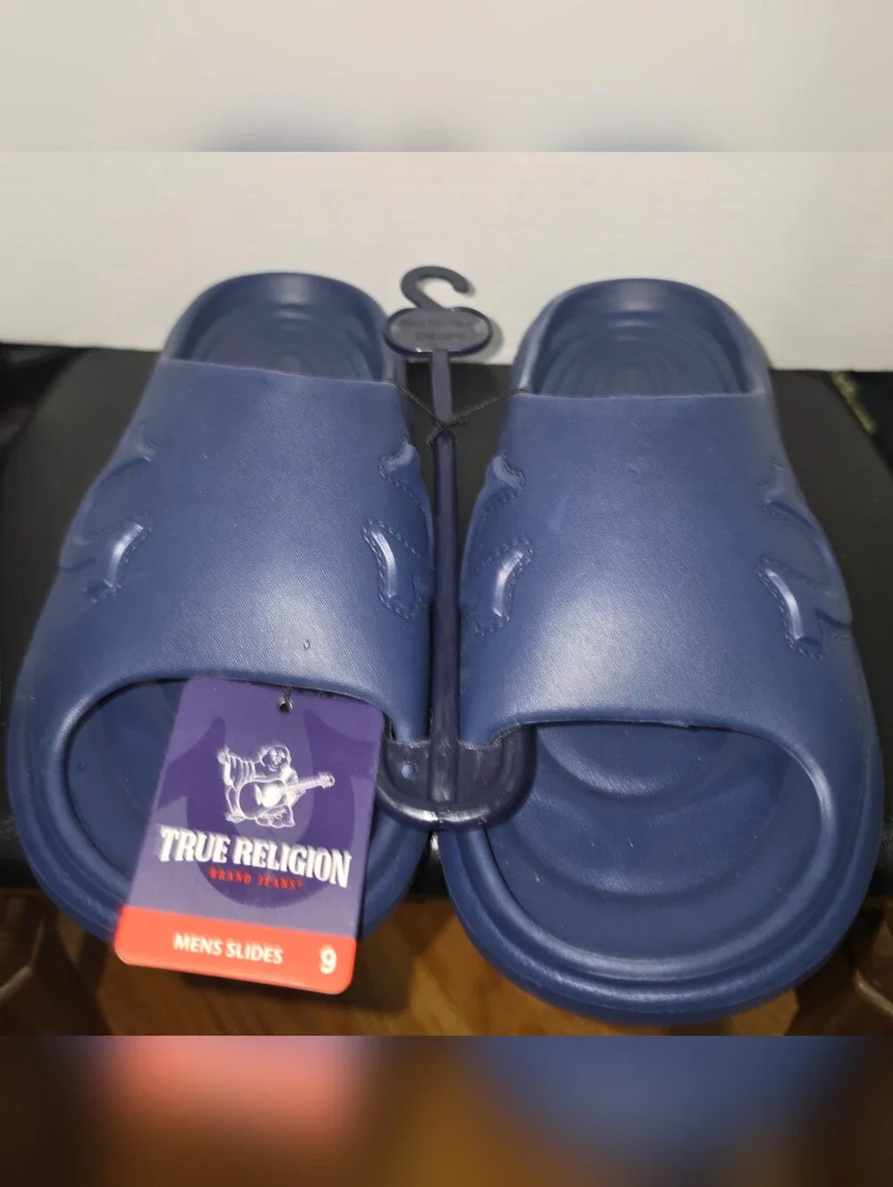 True Religion Tupac Molded Slide ~ Navy Blue | Men's: 9 *NWT